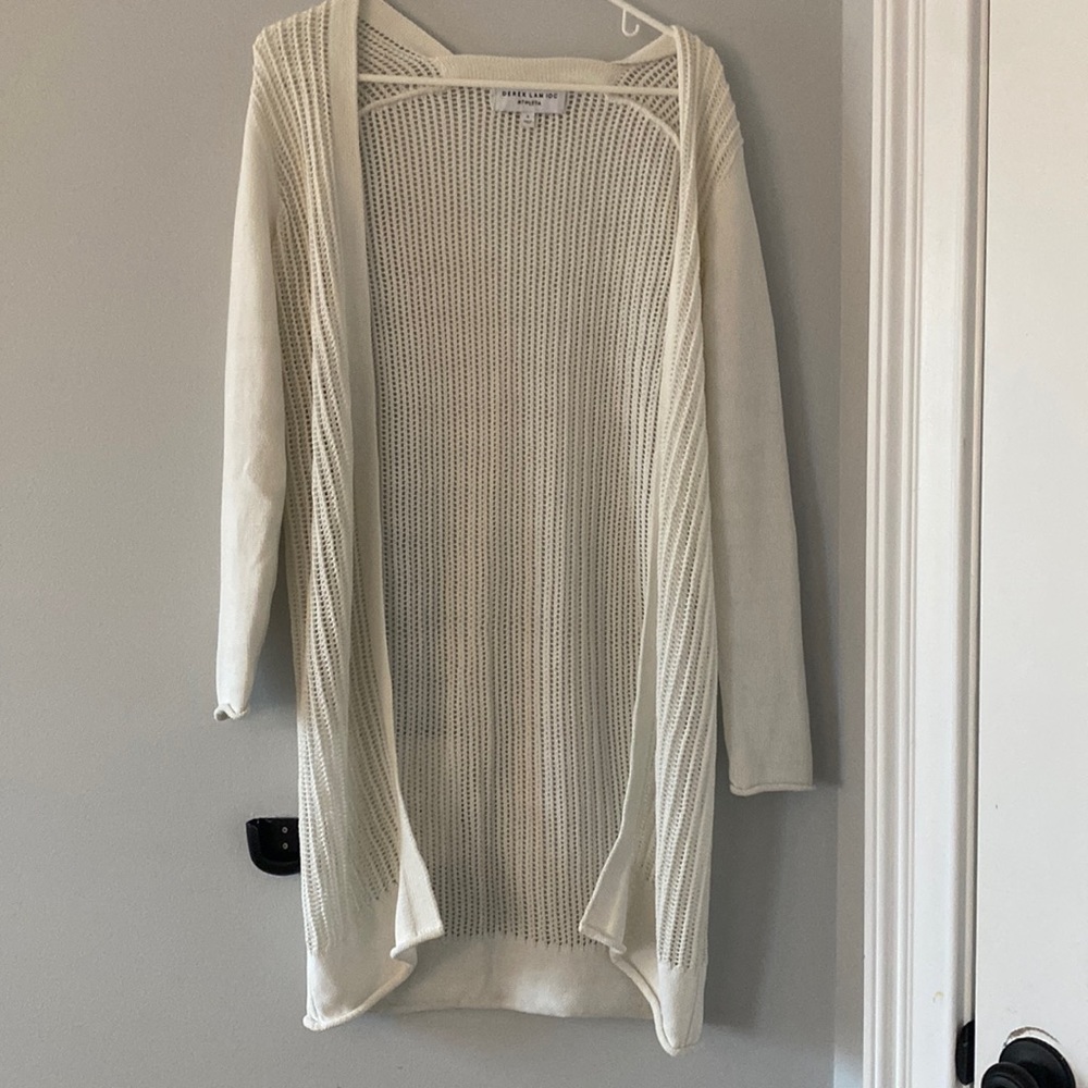 NWOT DEREK LAM IOC x ATHLETA CREAM CARDIGAN